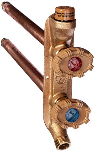 Woodford V22W-12-MH Model V22W3 Freezeless Hot and Cold Wall Faucet, 12-Inch, Metal Handle