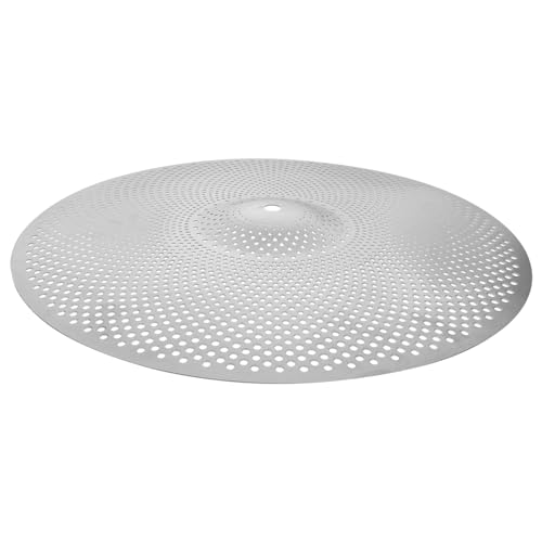 Levemolo Thickened Silent Cymbal Drum Kit Alloy Low Volume Mute Pad 14 Inch Gray