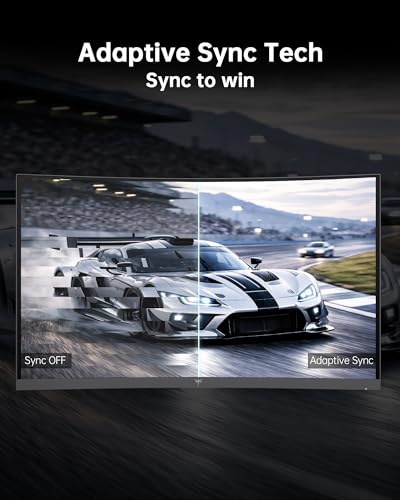 Image of KTC 24 Inch Curved 240Hz Gaming Monitor, FHD 1500R Curved Computer Monitor 1080P, 3000:1 Contrast, Adaptive Sync, HDR, MPRT 1ms, HDMI DisplayPort, Low Blue Light, Tilt, VESA Mount, H24S17P