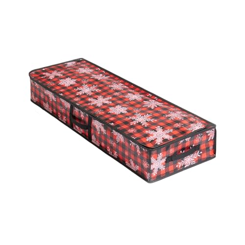 de almacenamiento de papel de embalaje – Bolsas de regalo de gran capacidad con asa y bolsillos interiores para el hogar debajo de la cama, sótano, garaje, armario, Dorto