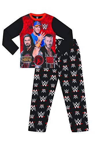 Boys WWE World Wrestling Entertainment John Cena Long Pyjamas (5-6 Years) Black