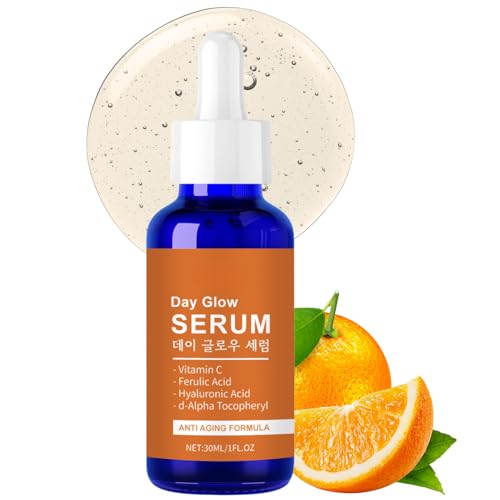 20% Vitamin C Serum Korean, Anti Aging Face Serum with Hyaluronic Acid, Vit C serum to Reduce Wrinkles & Glow Skin, Dark Spot Remover for Face, Vitamin C Moisturiser for All Skin Types, 30ml