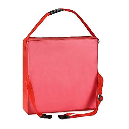 Zicac Kids' Dining Chair Heightening Cushion Dismountable Adjustable High Chair Booster Seat Pads (Red)