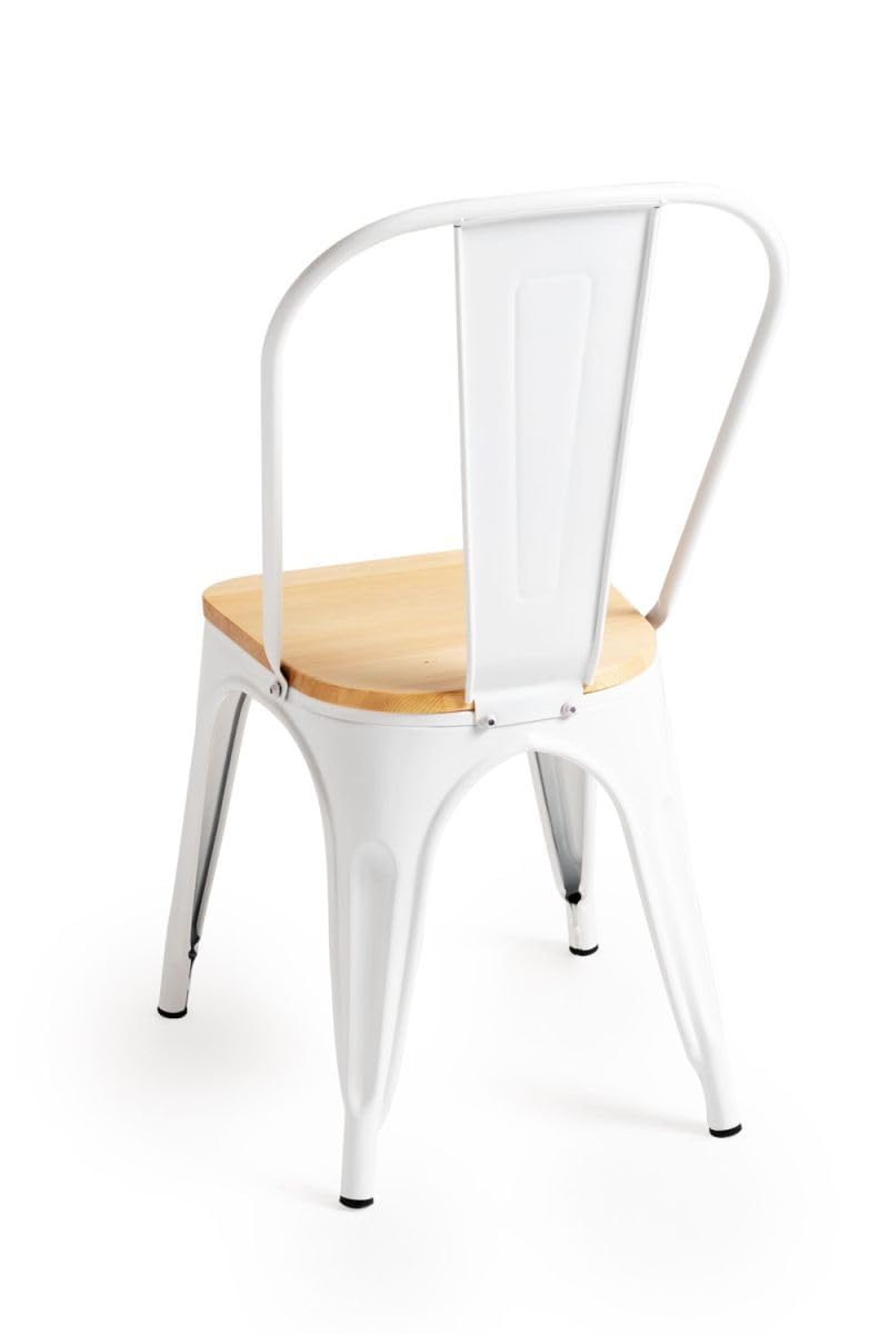 Regalos Miguel - Sillas Comedor - Silla Torix Madera Natural - Blanco