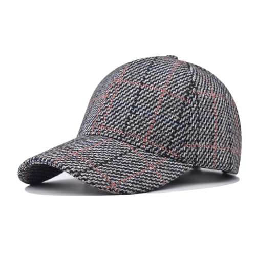 Gorras de Béisbol con Estampado de Cuadros Ajustables miniatura 1