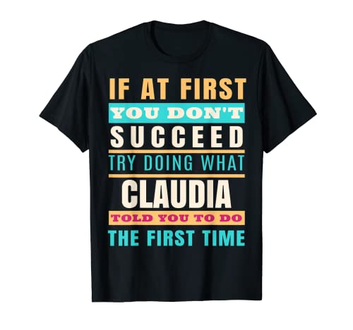 CLAUDIA Camisa con nombre personalizado CLAUDIA Nombre Camiseta