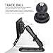 Keenso Rubber Nylon Track Ball with T Bolt, Frosted Rubber Friction Washer Tough 1 Inch Ball for Track Mounting Systems