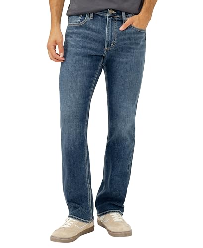 Image of Silver Jeans Co. Mens Jace Slim Fit Bootcut Jeans