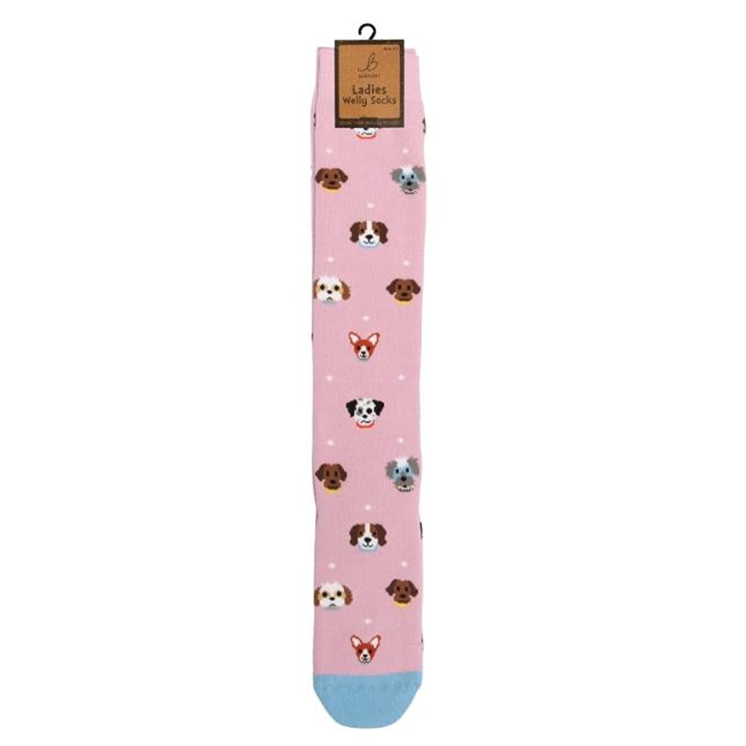 Bartleby Ladies Welly Socks Perfect Puppies