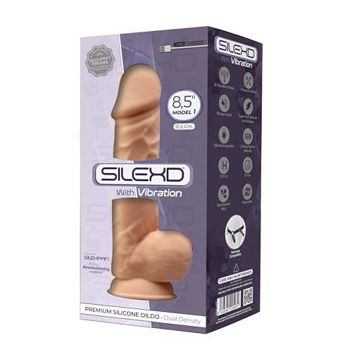 Dildo silicone rose 8,5" Silexd Premium Modèle 1 pour plaisir intense