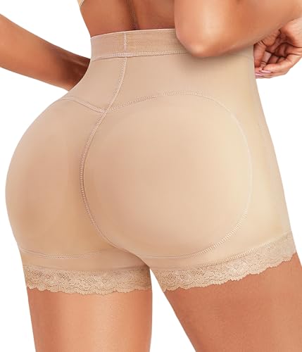 AOSBOEI Women Butt Lifter Panties Padded Shapewear Hip Enhancer Pads Shorts Seamless Underwear Tummy...