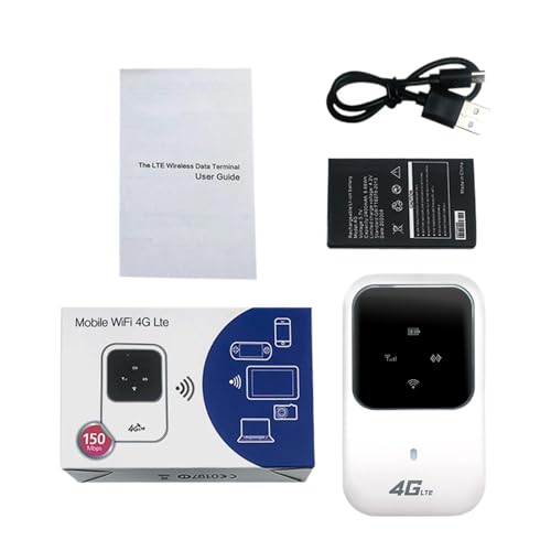 Xujuika Router de Viaje y Punto de Acceso Móvil 4G WiFi Portátil por Satélite   Admite hasta 10 Usuarios