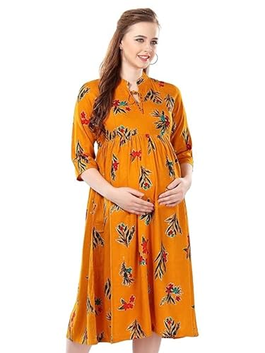 Image of AV2 Women's Rayon Relaxed Fit A Line Maternity Wear