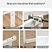 Gardner Pet Acryl Welpenauslauf, 60 cm 8 Panels hundelaufstall für Wohnung, Welpenlaufstall faltbar, Transparent, mit Saugnäpfen Laufstall Hund, geeignet für Welpen, Kaninchen, Katzen, Schweine, Weiß