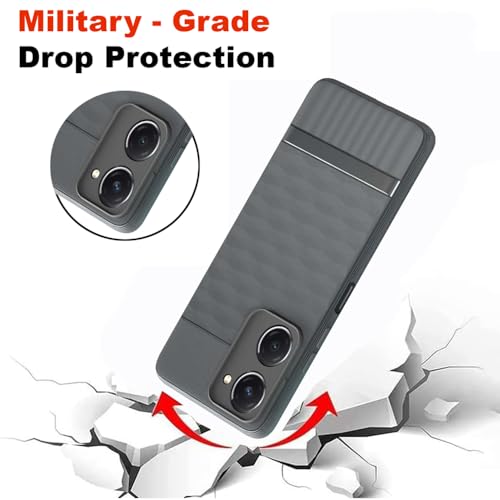 Image of Shockproof Case for Vivo T3x 5G | Full Camera Protection | TPU Flexible Back Cover for Vivo T3x 5G (Graphite Grey)