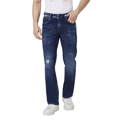 Image of Spykar Men's Rafter Boot Cut Mid-Rise Casual Jeans