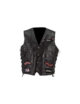 harley davidson leather vest