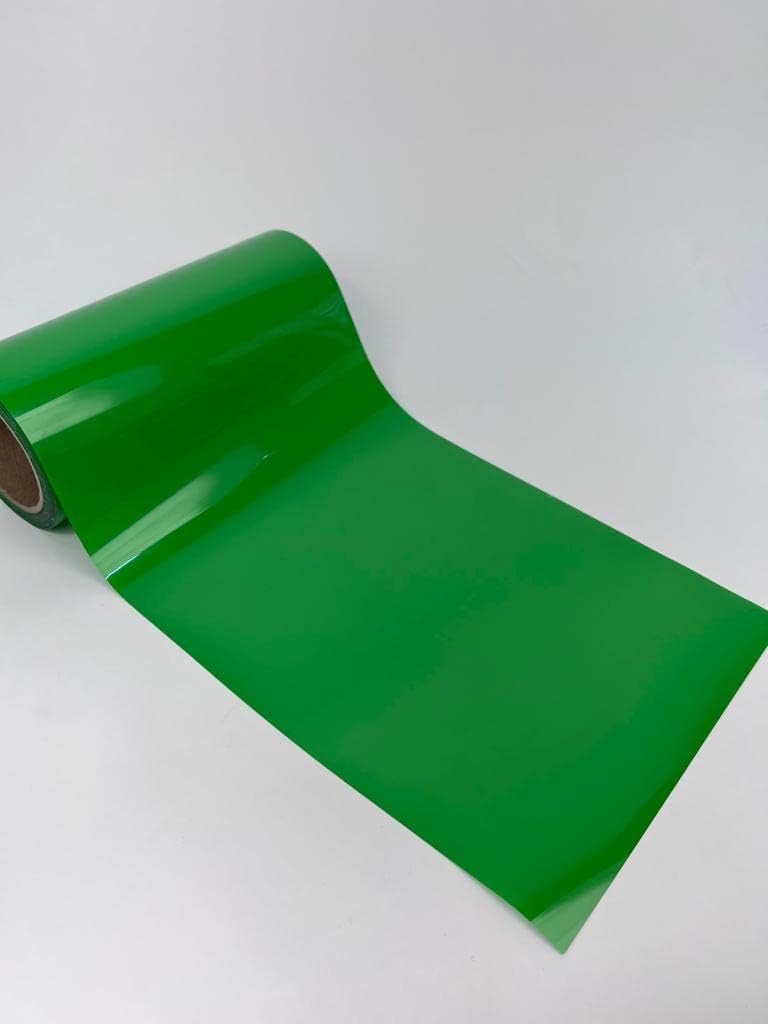 Iron On Heat Transfer Vinyl Rolls 15" x 1YD up to 27 Yards Full Roll Ready for Cutters (10 Yards, Light Green)