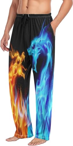 Cute Pajama Pants Mens Lounge Pants Soft Pajama Bottoms with Pockets Drawstring Home Pants3