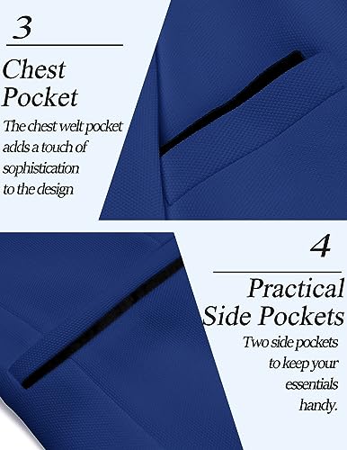 Image of COOFANDY Men's Casual Blazer Jacket Slim Fit Sports Coat Business Suit Jackets One Button