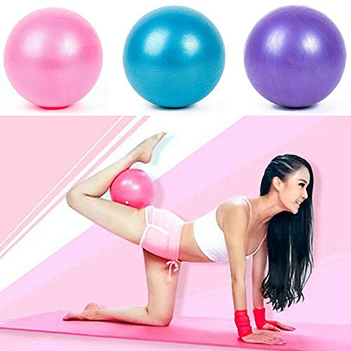 LovePlz 25cm Inflatable Gym Pilates Balance Exercise Fitness Training Yoga Massage Ball Indoor Exercise Accessory Blue