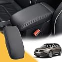 ZCLINKO Kompatibel mit VW Tiguan 2 2016-2022 2023 / Seat Tarraco FR Armlehnen Abdeckung Armlehnenbezüge Schutz Auto Mittelkonsole Armlehne Schutz Armlehnenbezüge Auto R Line Tarraco Zubehör