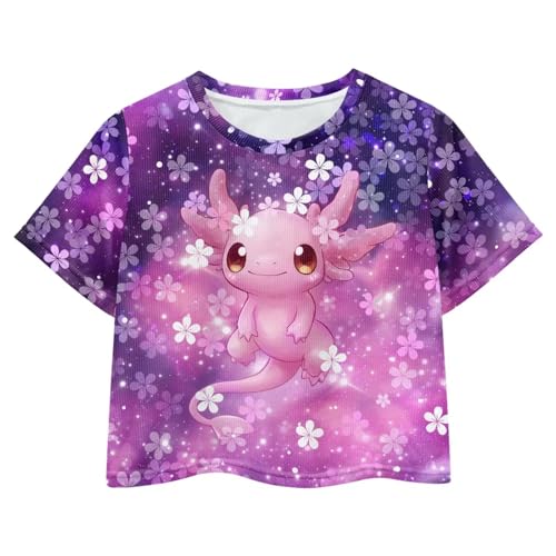 Image of 4th of July Shirt for Girls 7-8 Years US Flag Crop Tops Kids Outfit Independent Day Graphic Tee-