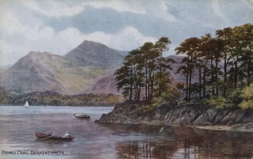 Toile Derwent Water Alfred Robert Quinton décoration murale salon tableau paysage anglais