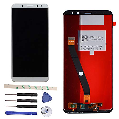 Draxlgon Pantalla LCD para Huawei Mate 10 Lite RNE-L21 RNE-L11RNE-L01 5.9inch, Pantalla LCD, Montaje de digitalizador con Pantalla táctil, Piezas de Repuesto (Blanco)