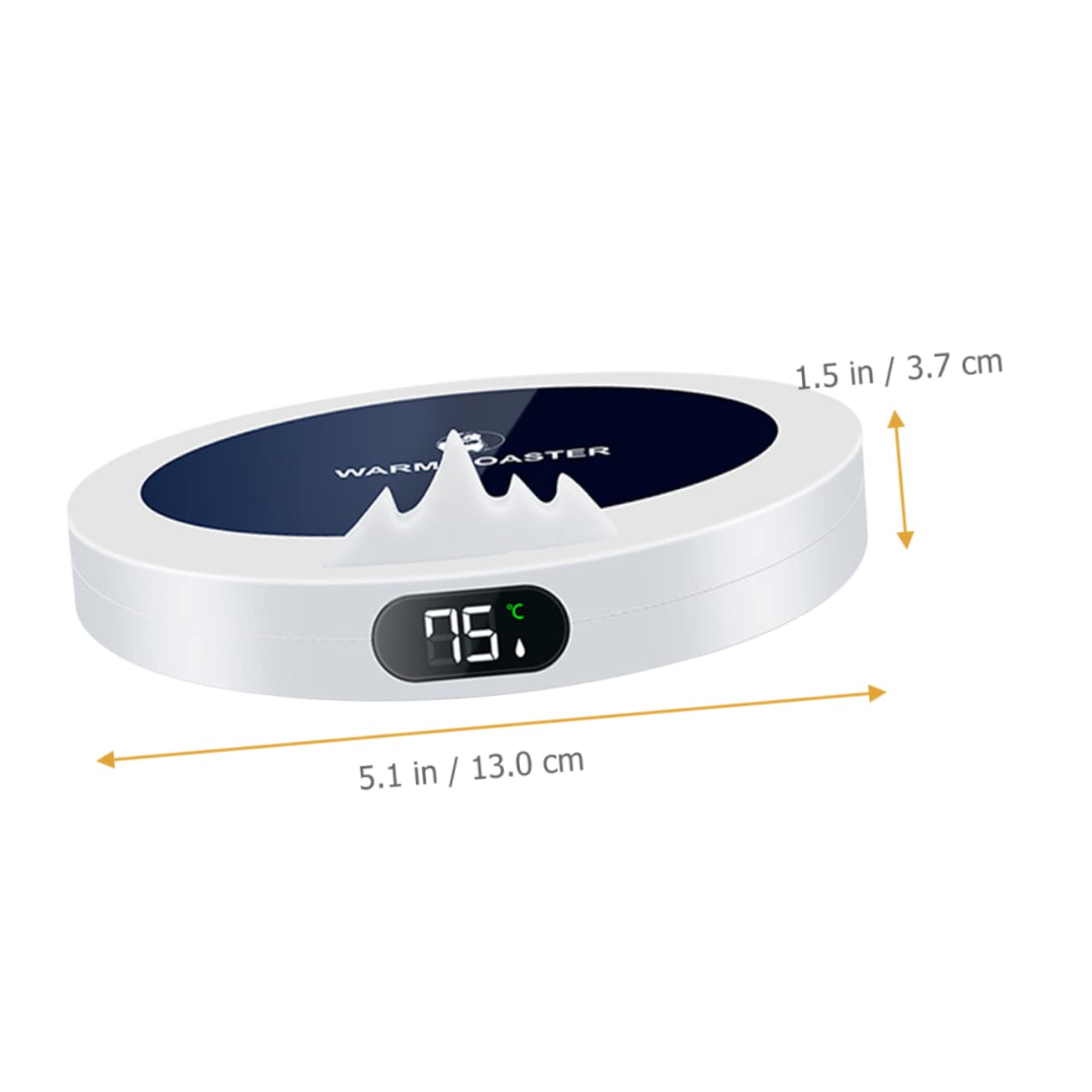 Cabilock Coasters Mug Warmer for Office Heated Coasters Even Heat Warm Milk Water Beverages