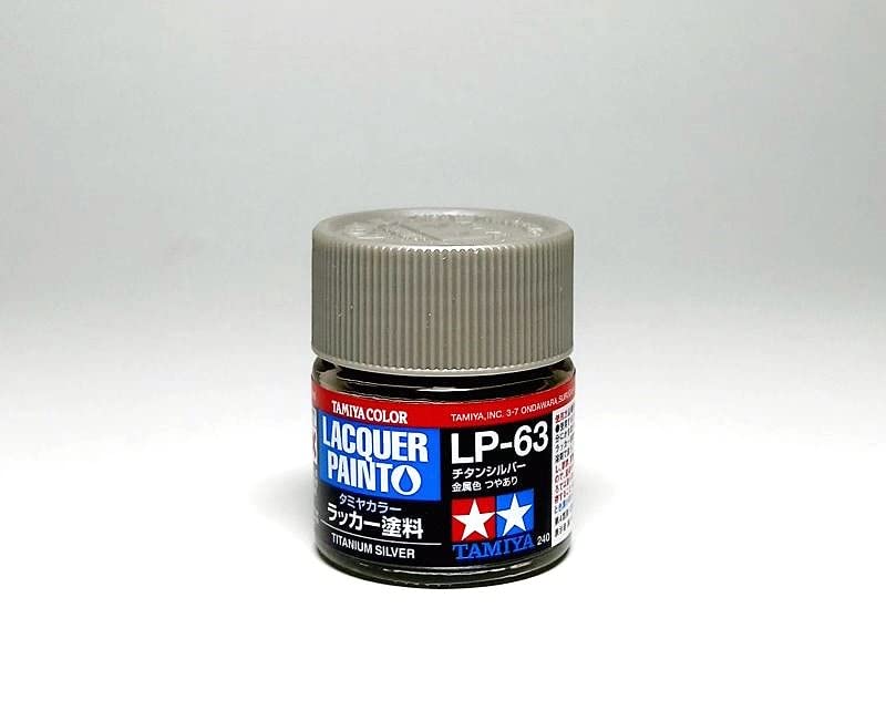 TAMIYA 82163 Model Color Lacquer Paint LP-63 Titanium Silver 10ml 82163