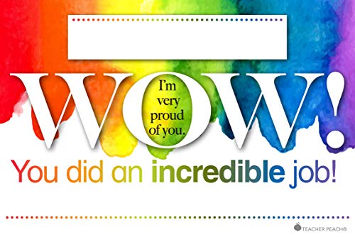 Teacher Postcards for Students, 50 Postcards, Motivational Thank You Cards from Teacher to Students