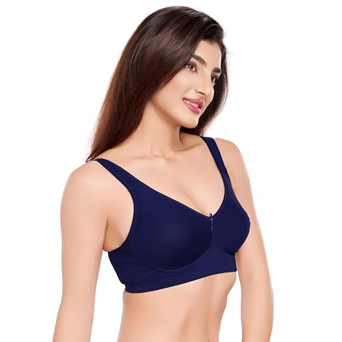 Image of juliet Women's Non Padded Solid Minimizer Bra Grey Rose