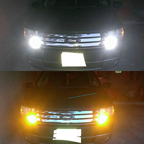 Brishine 7443 Switchback Led Bulbs Extremely Bright 3030 Chipsets Xenon White/Amber Yellow 7444 992 W21W T20 Led Light Bulbs With Projector For Turn Signal Lights(Pack Of 2) #TOP6