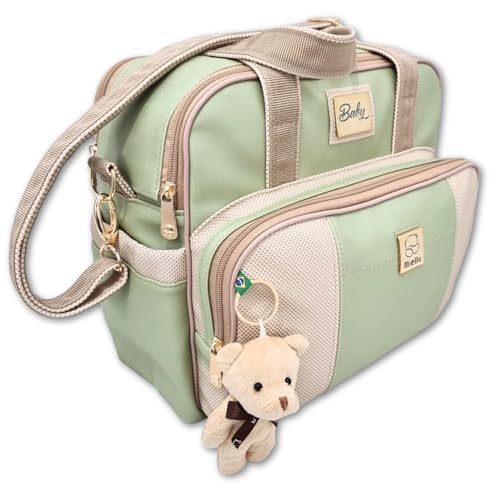 Bolsa Maternidade Média Bebê Enxoval Miellu Menino Menina - Linha Deluxe (Verde)