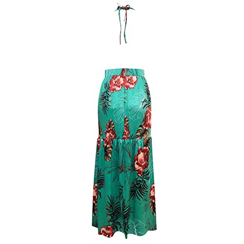 Generic Vestidos formais juvenis, vestidos de baile para mulheres, decote V profundo, floral, longo,