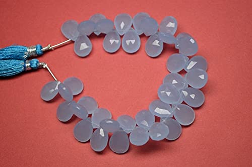 Quartz calcédoine bleue du Pérou de qualité AAAA pour haute joaillerie