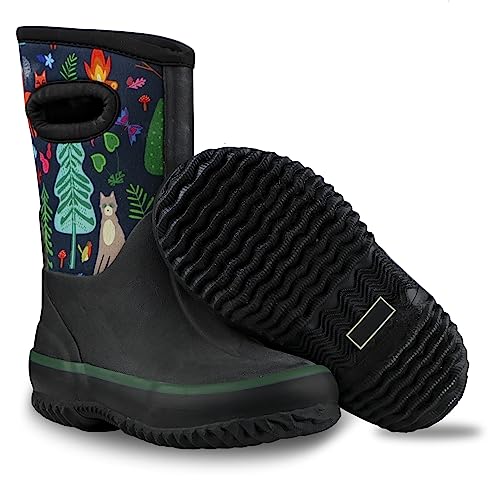 LONECONE Kids' Insulated Mud and Snow Boots