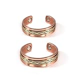 Regalos ideales: anillos de cobre magnéticos únicos, perfectos para mujeres, abuela, madre, esposa, amigos en aniversario, cumpleaños, etc.