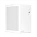 Nuwo Eguera A123 Case Compatto MicroATX per PC Desktop Office Mini Tower 0.6MM SPCC, USB 3.0, Pannelli Laterali in Mesh, Bianco