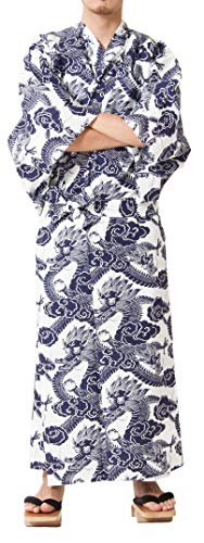 Image of Dita Tokyoin Traditional Made In Japan Cotton Yukata Robe (Japanese Pajama Kimono) Easy Wearing set2