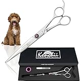 Kenchii Scorpion Dog Grooming Scissors, 8 Inch Straight Shears, Dog Scissors for Grooming, Professional Pet Grooming Scissors, Heavy Duty, Durable and Sharp
