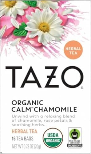 TAZO Calm Chamomile Herbal Tea Bags, Caffeine...