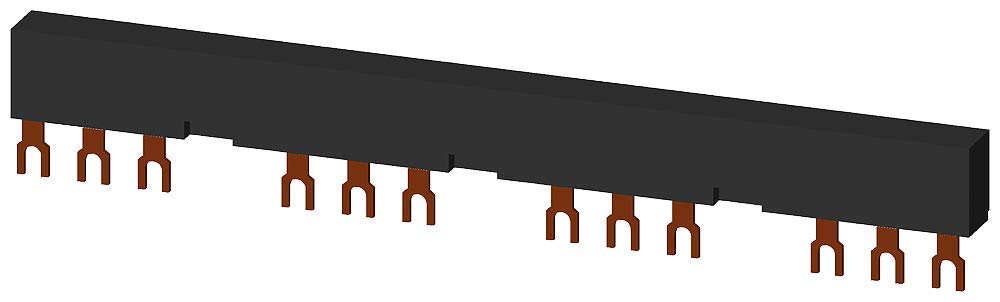 Barre omnibus triphasé Siemens 3RV19 15-3CB pour 4 démarreurs 63A - 2
