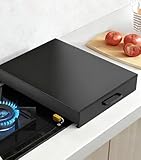 QSTGX Cubre Encimera Acero Inoxidable Protector Encimera Placa Cubierta multifunción para Cocina Resistente y Duradera Fácil de Limpiar(40x40x7 cm)