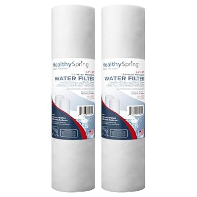 American Made, 5 Micron 20 x 4.5 Whole House Sediment Filter Cartridge 20 inch Water Filter Replacement Compatible with DGD-5005-20, FP25B, AP810-2, 2-Pack