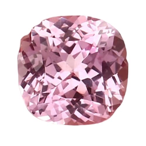 Morganite naturelle taillée en coussin, gemme de Madagascar de pureté supérieure 9mm
