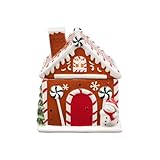 Mr. Christmas 9.5 Gingerbread House Ceramic Lit Cookie Jar