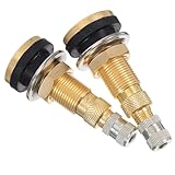 Gatuida 2 Stück Einschraubventilschäfte aus Messing für LKW und Traktorreifen Geeignet für Landwirtschaftliche und Industrielle Fahrzeuge mit Robustem Aufbau