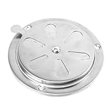 Abaodam Rejilla de Ventilación de Acero Inoxidable Ajustable Ømm para Aire Acondicionado y Tubos Cubierta Resistente con Control Manual Antióxido para Hogar Barco y